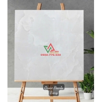 Gạch Ấn 80x80 Onice Pearla Trắng Xanh Ngọc Loang Mây Bóng