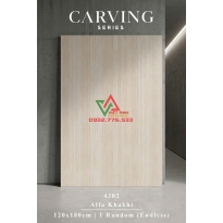 Gạch Ấn Độ 120x180 Vân Gỗ Sọc Carving 4302 Alfa Khakhi