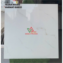Gạch Bóng Kiếng 80x80 Trắng Vân Mây Ốp Lát Phòng Khách