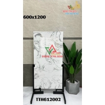 Gạch khổ lớn 60x120 màu trắng vân xám khói nhẹ