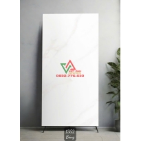 Gạch Cao Cấp 60x120 Trắng Nhạt Vân Mây Bóng Kiếng Ấn Độ