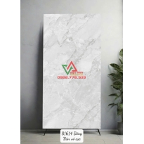 Gạch Chính Hãng 80x160 Trắng Xám Nhạt Vân Đá Vô Cực Bóng Kiếng Ấn Độ