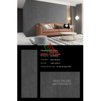 Gạch đá nung kết trang trí 120x270 Cement Xám Đậm