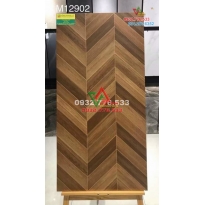 Gạch giả gỗ màu nâu 60x120 lát nền phòng khách