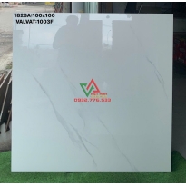 Gạch Khổ Lớn 100x100 Trắng Vân Xám Mảnh Bóng Kiếng Việt Nam