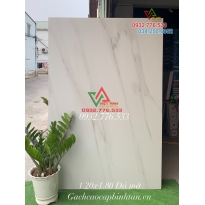 Gạch khổ lớn 120x180 màu trắng vân mây tại Thủ Đức