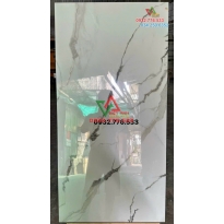Gạch khổ lớn 60x120 chính hãng màu trắng vân xám TQ