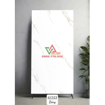 Gạch Khổ Lớn 60x120 Trắng Vân Mây Vàng Nhạt Bóng Kiếng Ấn Độ