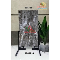 Gạch 60x120 TQ,Gạch bóng kiếng 60x120 màu đen vân cam mã LTP12807