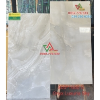 Gạch khổ lớn 80x160 glossy color Onyx Luxuri Sky Made in India