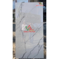 Gạch khổ lớn 80x160 màu trắng vân xám khói Ấn Độ hot nhất năm 2023