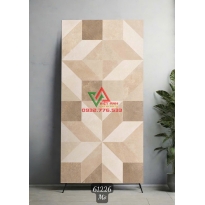 Gạch Khổ Lớn 80x160 Trang Trí Nâu Nhạt Họa Tiết Hình Khối 3D Mờ Ấn Độ