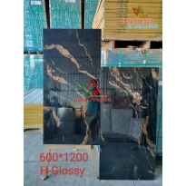 Gạch khổ lớn cao cấp 600x1200 đá marble màu đen vân vàng nhập khẩu