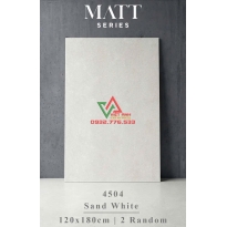 Gạch Khổ Lớn Trắng Cát Mờ Nhám 120x180 Ấn Độ - 4504
