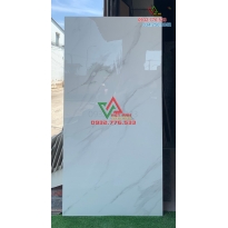 Gạch khổ lớn trang trí 80×160 màu trắng vân mây nhẹ hàng nhập khẩu