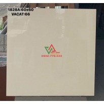 Gạch lát nền 60x60 màu kem nhạt trơn đá bóng kiếng hàng granite