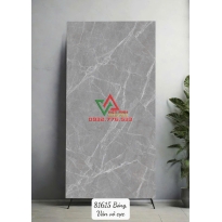 Gạch Lát Nền 80x160 Xám Ghi Đậm Vân Đá Trắng Bóng Kiếng Ấn Độ