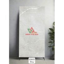 Gạch Lát Nền 80x160 Xám Nhạt Vân Đá Trắng Bóng Kiếng Ấn Độ
