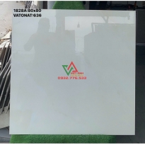 GẠCH LÁT NỀN 80X80 TRẮNG TRƠN BÓNG KIẾNG CAO CẤP