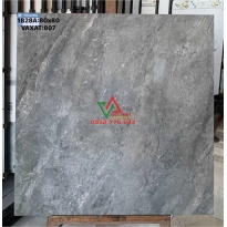 Gạch Lát Nền 80x80 Xám Đậm Vân Đá Marble Bóng Kiếng Việt Nam