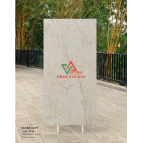 Gạch Lát Nền Khổ Lớn 90x180 Kem Be Vân Đá Marble Bóng Kiếng