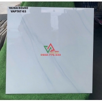 GẠCH LÁT NỀN PHÒNG KHÁCH 60X60 TRẮNG TRƠN VÂN NHẸ
