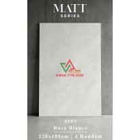 Gạch Men Mờ Trắng Xám Vân Đá 120x180 Ấn Độ - 4501