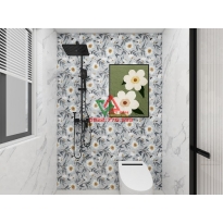 GẠCH 60X120 HOA TRẮNG NỀN XÁM BÓNG KIẾNG APODIO VIỆT ẤN