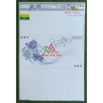 Gạch ốp lát 30x60 họa tiết bông hoa tím