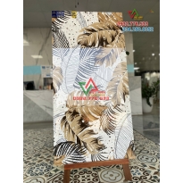 Gạch ốp lát nền nhà 600x1200 họa tiết lá thu vàng hàng nhập khẩu Ấn Độ