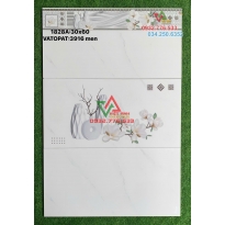 Gạch ốp tường 30x60 hàng VN màu trắng vân mây nhẹ họa tiết đẹp tại quận 6