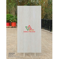 Gạch Ốp Tường 90x180 Trắng Kem Vân Đá Travertine Mờ