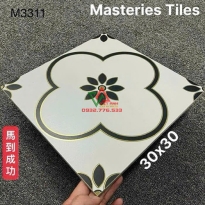 Gạch Bông 30x30 Khắc Kim Trang Trí Quán Cà Phê