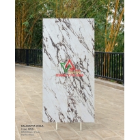 Gạch Trang Trí 90x180 Trắng Vân Đá Nâu Bóng Kiếng