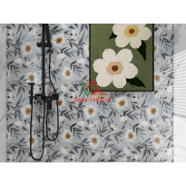 GẠCH 60X120 HOA TRẮNG NỀN XÁM BÓNG KIẾNG APODIO VIỆT ẤN
