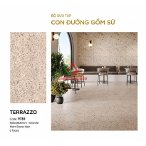 Tổng Kho Gạch Terrazzo 90x180 Màu Kem Đá Mờ