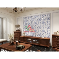 GẠCH 60X120 HOA XANH DƯƠNG CỔ ĐIỂN BÓNG KIẾNG APODIO