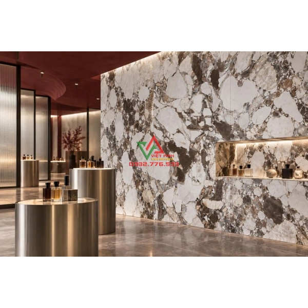 Gạch Trang Trí Khổ Lớn 90x180 Marble Vân Đá Nghệ Thuật Bóng Kiếng
