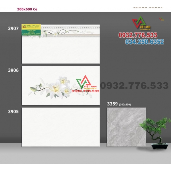 Gạch 30x60 chủ đạo là màu xám trắng quận 4