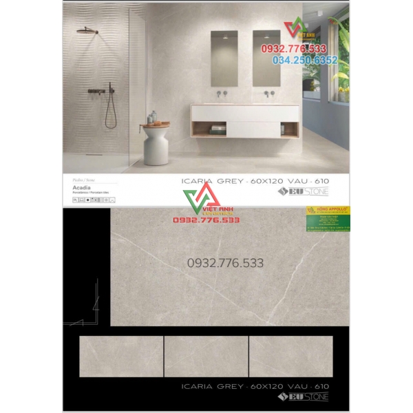 Gạch 60x120 hàng mờ nhập khẩu TBN