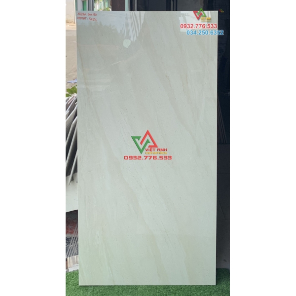Gạch 60x120 TQ,Gạch bóng kiếng 60x120 màu đen vân cam mã LTP12807