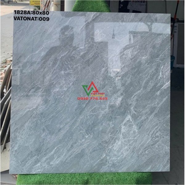 GẠCH LÁT NỀN 80X80 VÂN ĐÁ XÁM XI MĂNG ĐÁ BÓNG KIẾNG HIỆN ĐẠI