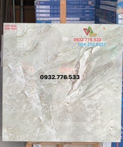 Gạch 80×80 đá bóng kiếng xám trắng vân sóng biển quận Tân Phú